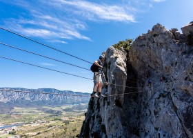 14. Canigou outdoor op camping Ascou La Forge in Ariege, Frankrijk ViaFerrata - stPaul - laatste brug Canigou Outdoor op Camping Ascou La Forge 40plusteens