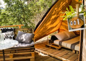 Novanta in Toscane, Italie treehouse Novanta 40plusteens