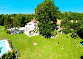 Camping des Arcades in de Lot, Frankrijk overzicht Camping des Arcades 40plusteens