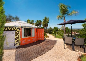 La Casita Vakantiehuizen La Granja di Antonio in Andalusie, Spanje glamping yurt Glamping op La Granja de Antonio 40plusteens
