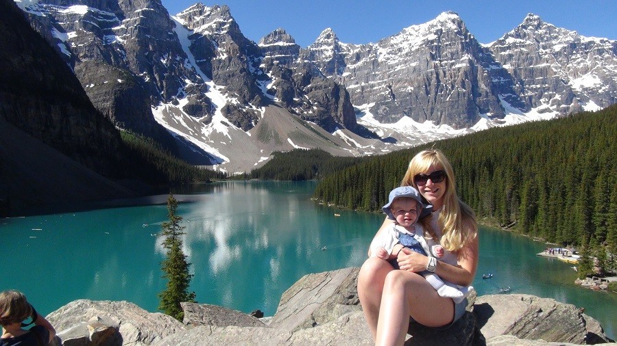 Riksja Family rondreis Canada lake moraine Avontuurlijk Canada 40plusteens image gallery