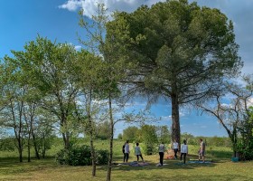 Boulede in de Lot-et-Garonne, Frankrijk yoga Boulède 40plusteens