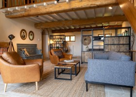 Domaine de la Bade in de Aude, Zuid-Frankrijk livingroom Domaine de la Bade 40plusteens